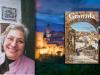 A photograph of Radwa Ashour with the cover to her book Granada