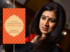 A photograph of Arundhathi Subramaniam with the cover to her book Eating God