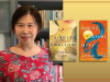 A photograph of Zhang Ling with the cover to her books A Single Swallow and Where Waters Meet