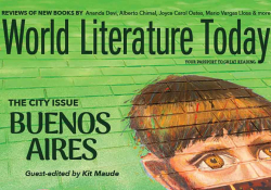 A crop of the cover to the May 2024 issue of World Literature Today magazine