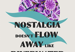 The cover to Nostalgia Doesn’t Flow Away Like Riverwater by Irma Pineda